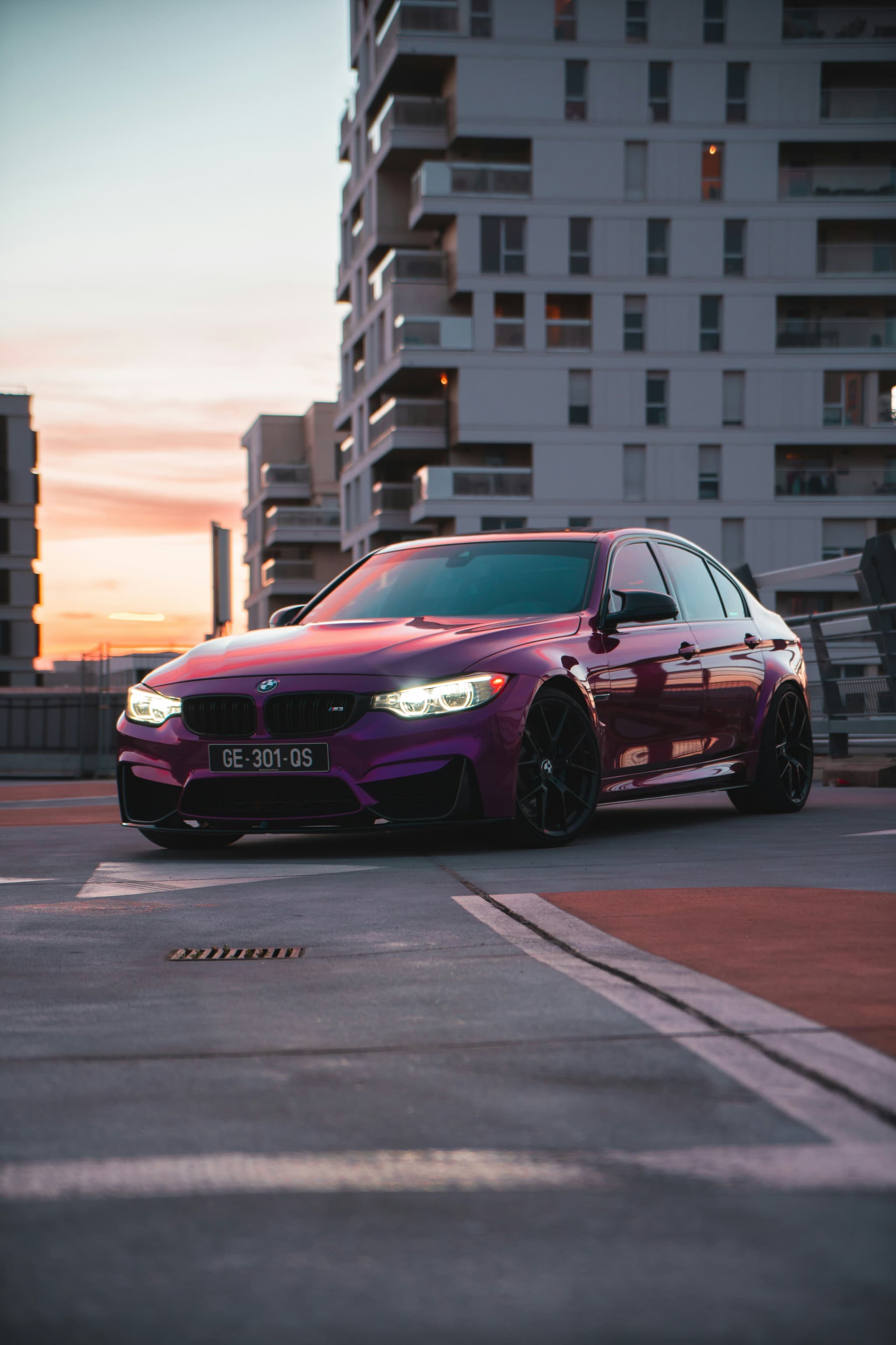 Purple BMW